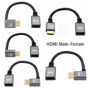 Câble d'extension <span class=keywords><strong>HDMI</strong></span> mâle/<span class=keywords><strong>femelle</strong></span> 4K 60Hz, adaptateur Micro/Mini <span class=keywords><strong>HDMI</strong></span>, rallonge, <span class=keywords><strong>cordon</strong></span> gauche/droite/haut/bas pour moniteur PC, caméra - Product Image 2