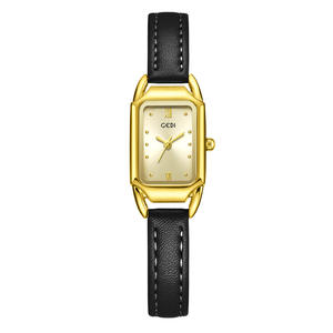 Montre élégante pour femmes, niche haut de gamme, bracelet en cuir, montre à quartz pour étudiants - Product Image 4