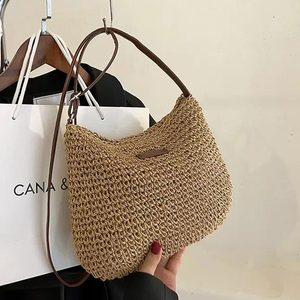 2025 nouveau Offre Spéciale bon marché papier tissé sac femmes épaule à la main plage femmes Hobo sacs sac à main fourre-tout sacs pour femmes - Product Image 1