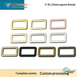 38mm Inner 1.5in Square Zinc Alloy Webbing <b>Hook</b> Rectangular Snap Spring Luggage Handbag Hardware Carabiner - Product Image 2