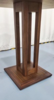 Table de repas compacte chic en bois massif, minimaliste, de haute qualité, avec plateau lisse et plat, petit meuble de repas avec rangement