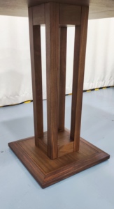Chic Compact Square Solid <b>Wood</b> Minimalist High Quality Eating Counter Smooth Flat Tabletop <b>Small</b> Meal Stand <b>Table</b> Storage - Product Image 3