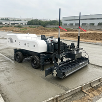 Machine à niveler au laser hydraulique certifiée CE, conception à bras télescopique pour les travaux d'aéroport et de construction industrielle
