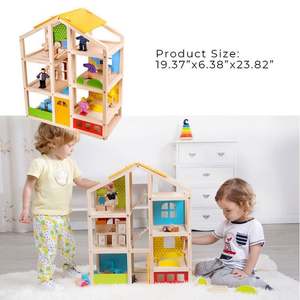 Set di Mobili in Legno per <span class=keywords><strong>Bambini</strong></span> 2024, Mini Cabina Personalizzata, Giocattolo Educativo Montessori, <span class=keywords><strong>3</strong></span>+ <span class=keywords><strong>Anni</strong></span>, Certificato CE, 60x26x49cm - Product Image 3