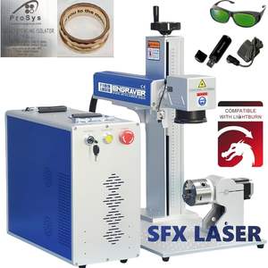 Graveur laser à fibre JPT M7 100W Mopa objectif 300X300mm axe rotatif 80mm classe I 0.39mW machine de marquage laser pour usage domestique - Product Image 1