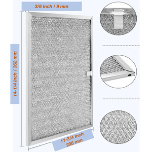 Filtre à graisse pour hotte aspirante Filtstar 14-1/4x11-3/4 pouces en maille d'aluminium pour Broan BPS1FA30 - Product Image 1