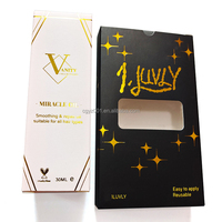 Caja de Papel para Uñas de Color Personalizada ZJ-053 con Ventana, Caja de Papel con Etiqueta Privada