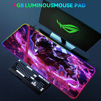 Tapis de souris de jeu FLAME SNAKE Cartoon Series XL, tapis de souris de jeu illuminé RGB 800x300mm, tapis de jeu