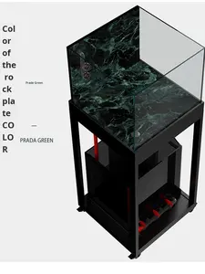 Ultra-smalle overloop vierkante glazen <span class=keywords><strong>aquarium</strong></span> 125 liter zoetwatertank woonkamer milieuvriendelijk <span class=keywords><strong>aquarium</strong></span> zonder waterwisseling aquariumplanten - Product Image 6