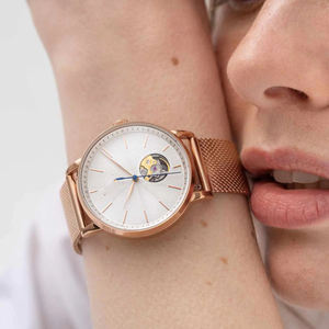 36MM <strong>Women</strong> Automatic Open Heart-Peacock <strong>Watch</strong> ,<strong>Skeleton</strong> Mechanical <strong>Watch</strong> Powered by Miyota 9029 Movement - Product Image 4