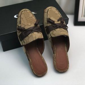 Chaussons décontractés classiques et élégants pour femmes en toile avec nœud et lettres rétro, légers, respirants, confortables au quotidien et antidérapants - Product Image 4