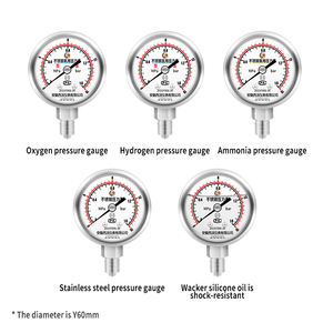 <span class=keywords><strong>Y60</strong></span>-200BF 고온 저항 스팀 게이지 1.6MPA 유압 충격 방지 가능 구리 합금 스테인레스 압력 게이지 - Product Image 4