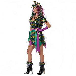 ชุดตัวตลก L Parade อุปกรณ์ประกอบฉากงานรื่นเริง ชุดปาร์ตี้ เครื่องประดับศีรษะ ถุงมือ เข็มขัด ชุดฮาโลวีน ชุดเล่นบทบาทสมมติ ชุดแฟนซี ชุดคริสต์มาส - Product Image 3