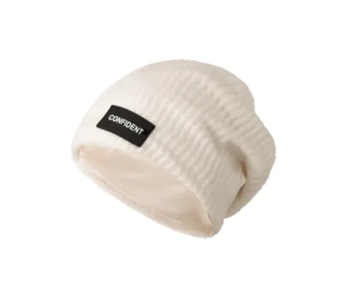 High quality soft wool fabric lining knitted hats Unisex Custom logo Winter warm keeping hats