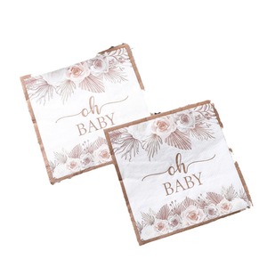 Gold-stamped birthday <b>paper</b> napkins, high-end disposable <b>paper</b> napkins for hotels, restaurants, celebrations, and - Product Image 5