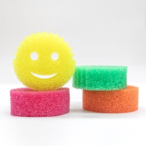 Depurador de cocina Lagic Esponja <span class=keywords><strong>Cara</strong></span> feliz Esponja Forma de animal Esponja de espuma de cocina Esponja de limpieza - Product Image 5