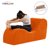 Sofa Kasur Yoga Busa Grosir Pabrik dengan Bantal Pinggang & Sandaran Kaki Saku Samping