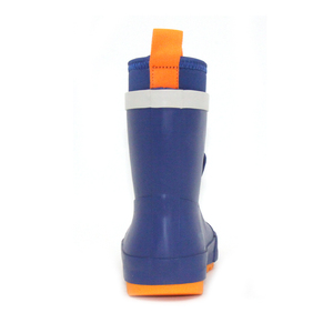 Bottes <span class=keywords><strong>de</strong></span> <span class=keywords><strong>pluie</strong></span> légères et souples en caoutchouc naturel pour enfants, doublure respirante, motif visage souriant, imperméables, type Wellington - Product Image 6