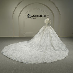 Robe de mariée luxueuse à col carré et sequins Jancember GT26010 pour filles - Product Image 3