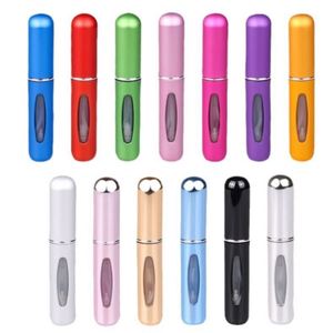Nuevo Diseño Unisex, Botella de Aceite Esencial Mini de Aluminio Negro Mate de 5 ml, Pulverizador con Bomba de Recarga en la Parte Inferior - Product Image 2