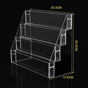Đa tầng rõ ràng Acrylic quảng cáo đứng Acrylic Brochure chủ hiển thị 4 tầng S tập tin tài liệu tổ chức kệ - Product Image 3