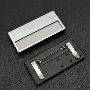 Metal Name Plate Employee Magnetic Name <b>Badge</b> Holders Waterproof Name Button <b>Badge</b> for Corporate Staff - Product Image 6