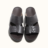 Sandales et mules en cuir arabe de qualité supérieure SHIKOL, personnalisées en cuir véritable et daim, chaussures du Golfe pour hommes, sandales de Dubaï
