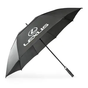 자동 오픈 스틱 두 계층 windvented 승진 골프 우산 로고 인쇄