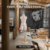 Mannequin de couture féminin pour le haut du corps, en mousse, réglable, flexible, échelle 1/4 et 2/1