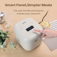 Cuisinière à riz électrique numérique multifonctionnelle intelligente 2L avec boîtier en plastique écologique pour usage domestique