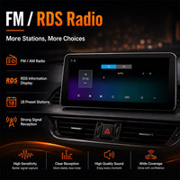 Lecteur multimédia automobile Linux 12,3 pouces, écran HD 1920*720 avec CarPlay sans fil, Android Auto, radio FM AM RDS, autoradio Linux