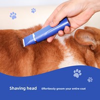 AUX/Auxes 4-in-1 Tierpflege-Set Geräuscharm 52dB Hundeschermaschine Waschbare Klinge Nagelschleifer 4 Aufsteckkämme 110-240V