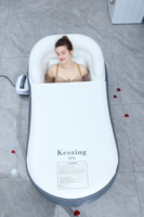 Baignoire Spa Gonflable Avec Pompe À Air Électrique Thérapie Chaud-Froid Pvc Bain D'eau Chaude Portable spa Bain Portable