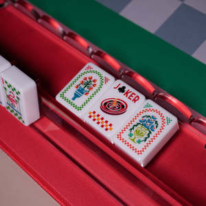Set di Mahjong Americano di Lusso in Acrilico, 160 Carte, Portatile, con Motivi Classici, Design a Tema Spade, Corona Reale, Riviera e Mare - Product Image 5