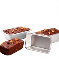 Moule à gâteau rectangulaire en alliage d'aluminium, résistant au four, pour pain de mie, brownies