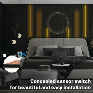 Tira de Luz <span class=keywords><strong>LED</strong></span> COB, <span class=keywords><strong>LED</strong></span> COB Flexible para Panel Acústico y Paneles de Pared de Listones de Madera en Paralelo <span class=keywords><strong>con</strong></span> Interruptor Táctil Regulable - Product Image 3