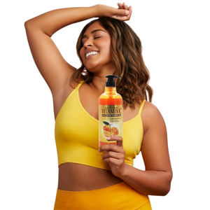 Le <span class=keywords><strong>gel</strong></span> douche à la vitamine C mélangé à la vitamine B3 éclaircissant hydrate les femmes pour rendre la <span class=keywords><strong>peau</strong></span> souple et brillante traitement des taches sombres - Product Image 2