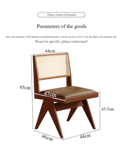 2022 حار تصميم الحد الأدنى الصلبة المطاط المنسوجة الروطان كرسي الطعام المنزل المكتب وأثاث الفندق ، استخدام شقة - Product Image 6
