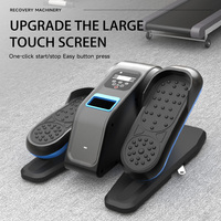 Mini machine elliptique pas à pas entièrement assemblée équipement de fitness de bureau exercice de jambe en acier portable silencieux pour les personnes âgées