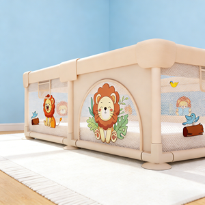 Cercado Colorido para Crianças com Barreiras de Segurança, Tamanho Personalizado, Para Bebês e Crianças Pequenas, Uso Interno e Externo - Product Image 3