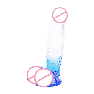 Großhandel TPR Big Crystal <span class=keywords><strong>Dildo</strong></span> Farbverlauf Farbe Realistischer Sex Männlicher <span class=keywords><strong>Dildo</strong></span> Glas Kristall Dildos - Product Image 4
