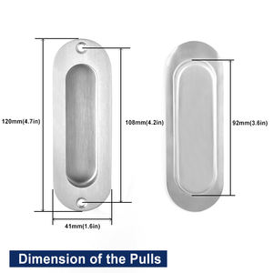 مقابض من الستانلس ستيل برونزية عتيقة HJY درج وسرافة كلاسيكية شرقية للاستخدام في المطبخ - Product Image 6