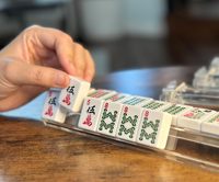 Poussoir de Mahjong en acrylique, support de tuiles Majiang deux-en-un, poussoirs manuels