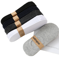 Chaussettes habillées pour hommes antidérapantes de couleur unie coupe basse No Show R jetable affaires quotidiennes vert bleu blanc imprimé