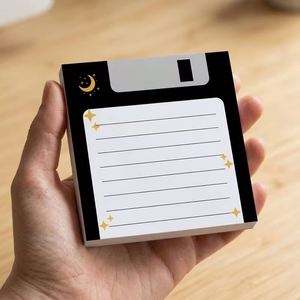 Bloc de Notas Adhesivas con Diseño de Disquete, Colorido y Bonito, Esencial para el Regreso a Clases, con Líneas, Autoadhesivas, Estilo Vintage Kawaii, para Estudiantes - Product Image 4