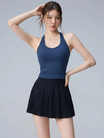 Ensemble de sport pour femme, tenue de yoga une pièce dos nageur, anti-choc, push-up, pour la course, le tennis, le Pilates, la gym, vêtements de sport deux pièces