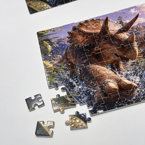 Puzzle d'aventure dinosaure en mousse EVA souple, non toxique et imperméable, 108 pièces, pour l'apprentissage et le jeu parent-enfant - Product Image 5