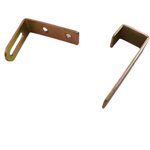 Support d'angle en zinc en forme de L pour étagère de meuble, design moderne et simple - Product Image 1