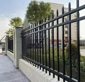 سياج أمان تجاري حديث من الحديد المطاوع والفولاذ للاستخدام في الفناء والمنزل، مطلي بالبودرة ومقاوم للقوارض - Product Image 3