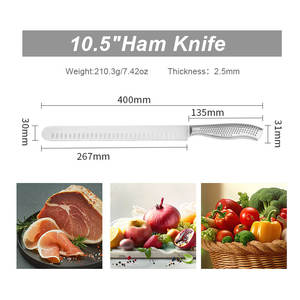 RUITAI all'ingrosso affettatrice prosciutto spagnolo coltello in acciaio inox Brisket affettare coltelli carne intaglio coltello lungo - Product Image 2